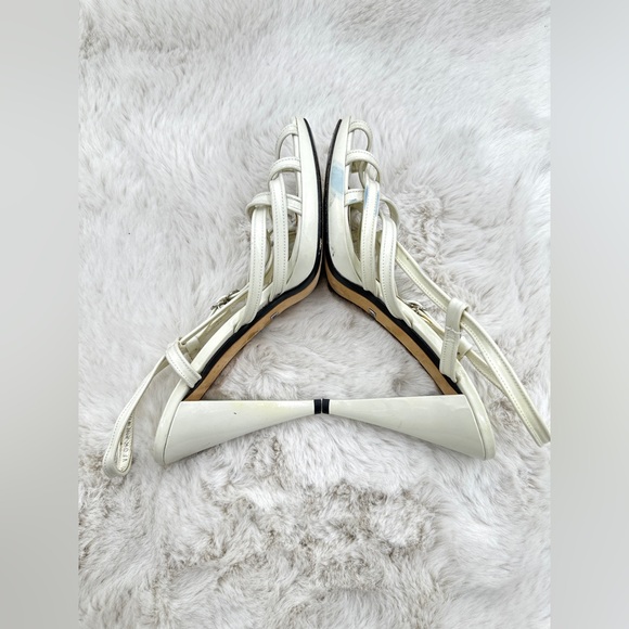 Bally strappy white leather‎ sandals US 10.5 EUC - Picture 7 of 10